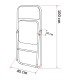Scaun pliant HRC 607 gri