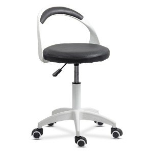 Scaun de birou operativ rotativ din piele eco OFF 1021 negru Scaun de birou operativ rotativ din piele eco OFF 1021 negru