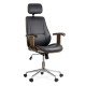 Scaun directorial din piele ecologica OFF 1606 negru Scaun directorial din piele ecologica OFF 1606 negru