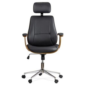 Scaun directorial din piele ecologica OFF 1606 negru Scaun directorial din piele ecologica OFF 1606 negru