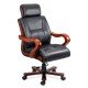 Executive chair with eco leather and wood massage OFF 1662