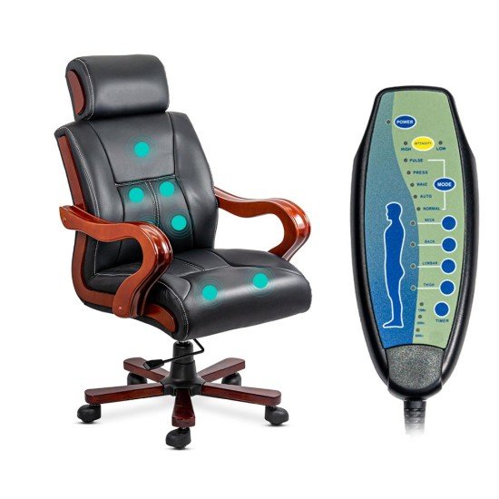 Executive office chair with massage OFF 1662 black