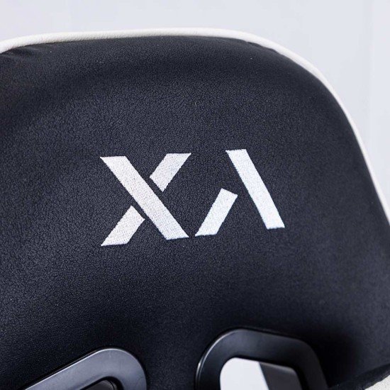 Scaun gaming din stofa cu suport pentru picioare OFF 295 negru