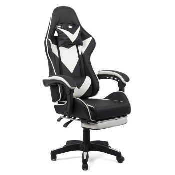 Scaun gaming alb/negru OFF 299