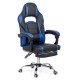 Gaming chair with footrest OFF 302 blue