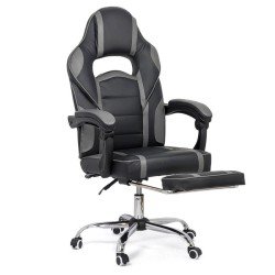 Scaun gaming cu suport de picioare OFF 302 gri Scaun gaming cu suport de picioare OFF 302 gri