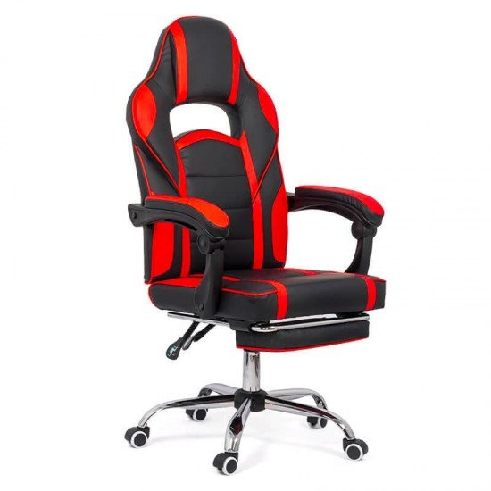 Scaun gaming cu suport de picioare OFF 302 rosu Scaun gaming cu suport de picioare OFF 302 rosu