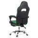 Gaming chair with footrest OFF 302 green