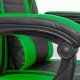 Gaming chair with footrest OFF 302 green Gaming chair with footrest OFF 302 green