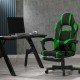 Gaming chair with footrest OFF 302 green Gaming chair with footrest OFF 302 green