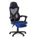 Scaun pentru gaming cu suport de picioare OFF 304 albastru Scaun pentru gaming cu suport de picioare OFF 304 albastru