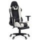 Gaming chair with folding backrest and adjustable armrests OFF 307 white