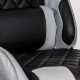 Scaun gaming cu spatar rabatabil si cotiere reglabile OFF 307 gri Scaun gaming cu spatar rabatabil si cotiere reglabile OFF 307 gri