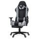 Scaun gaming cu spatar rabatabil si cotiere reglabile OFF 307 gri Scaun gaming cu spatar rabatabil si cotiere reglabile OFF 307 gri
