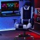 Scaun gaming cu spatar rabatabil si cotiere reglabile OFF 307 gri