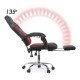 Office gaming chair with footrest OFF 3091 red