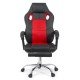 Scaun Gaming de birou cu suport de picioare OFF 3091 rosu