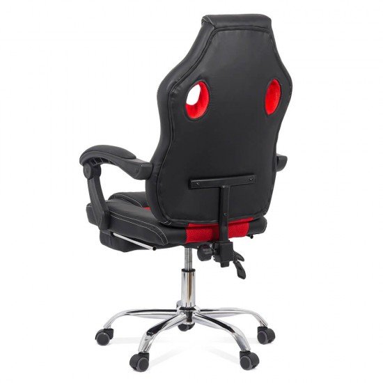 Scaun Gaming de birou cu suport de picioare OFF 3091 rosu Scaun Gaming de birou cu suport de picioare OFF 3091 rosu