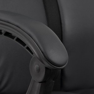Ecological leather office chair and footrest OFF 321 black Ecological leather office chair and footrest OFF 321 black