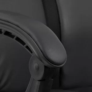 Scaun pentru birou din piele ecologica si suport pentru picioare OFF 321 negru