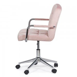 Scaun de birou modern din catifea pentru copii OFF 328V roz Scaun de birou modern din catifea pentru copii OFF 328V roz