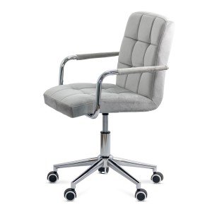 Office chair for children in velvet OFF 328V grey Office chair for children in velvet OFF 328V grey