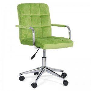 Modern velvet office chair for children OFF 328V green Modern velvet office chair for children OFF 328V green