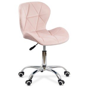Swivel velvet office chair OFF 334 pink Swivel velvet office chair OFF 334 pink