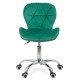 Swivel velvet office chair OFF 334 green