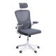 Scaun de birou ergonomic cu spatar inalt si cotiere rabatabile OFF 336 gri Scaun de birou ergonomic cu spatar inalt si cotiere rabatabile OFF 336 gri