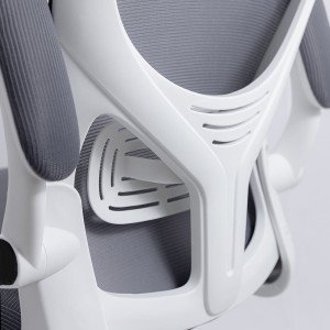 Scaun de birou ergonomic cu spatar inalt, suport lombar si cotiere rabatabile OFF 336 gri