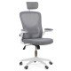 Scaun de birou ergonomic cu spatar inalt si cotiere rabatabile OFF 336 gri Scaun de birou ergonomic cu spatar inalt si cotiere rabatabile OFF 336 gri