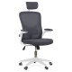 Ergonomic office chair with high back, lumbar support and folding armrests OFF 336 grey