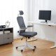 Scaun de birou ergonomic cu spatar inalt si cotiere rabatabile OFF 336 gri Scaun de birou ergonomic cu spatar inalt si cotiere rabatabile OFF 336 gri