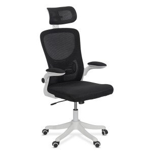 Scaun de birou negru ergonomic cu suport lombar si tetiera reglabila OFF 336 Scaun de birou negru ergonomic cu suport lombar si tetiera reglabila OFF 336