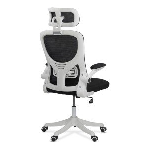 Scaun de birou negru ergonomic cu suport lombar si tetiera reglabila OFF 336 Scaun de birou negru ergonomic cu suport lombar si tetiera reglabila OFF 336