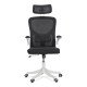 Scaun de birou negru ergonomic cu suport lombar si tetiera reglabila OFF 336