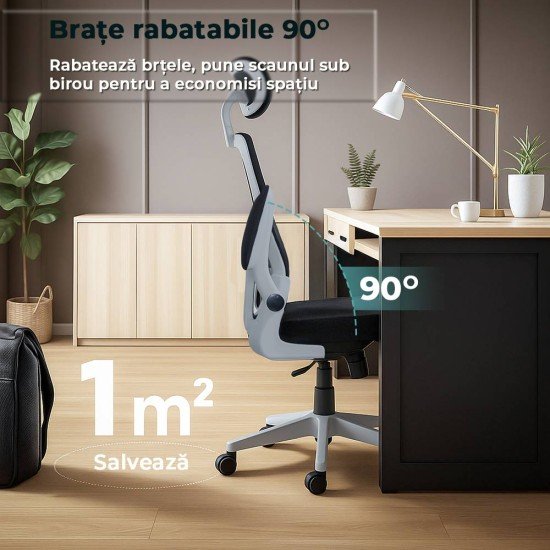 ergonomic black office chair with lumbar support and adjustable headrest OFF 336