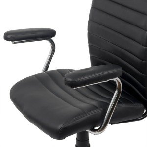 Office chair in ecological leather OFF 338 black Office chair in ecological leather OFF 338 black