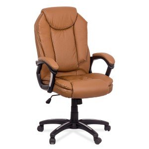 Ergonomic office chair in ecological leather OFF 356 beige Ergonomic office chair in ecological leather OFF 356 beige