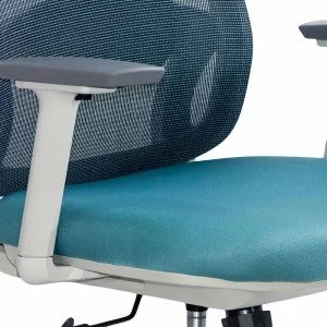 Scaun ergonomic de birou OFF 403 bleu din mesh cu brate reglabile 3D