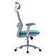Scaun ergonomic de birou OFF 403 bleu din mesh cu brate reglabile 3D