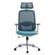 Scaun ergonomic de birou OFF 403 bleu din mesh cu brate reglabile 3D