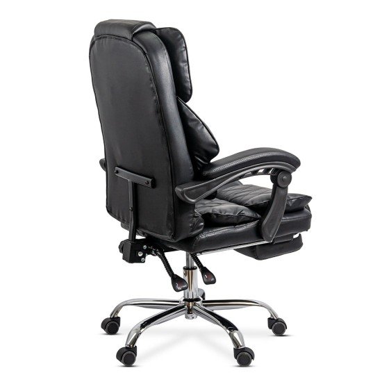 Elegant executive chair with footrest OFF 411 black