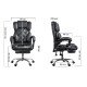 Elegant executive chair with footrest OFF 412 black