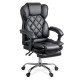 Elegant executive chair with footrest OFF 412 black