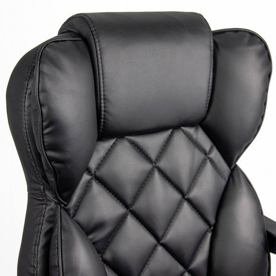 Elegant executive chair with footrest OFF 412 black