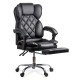 Elegant executive chair with footrest OFF 412 black