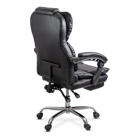 Elegant executive chair with footrest OFF 412 black