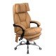 Scaun de birou cu masaj din piele ecologică și cu încălzire OFF 414 bej
